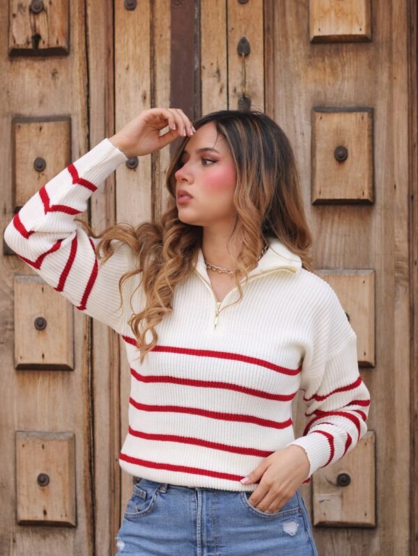 Sweater Camisero Rayas - Imagen 2